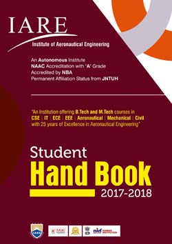 brochure and information booklets iare best engineering college